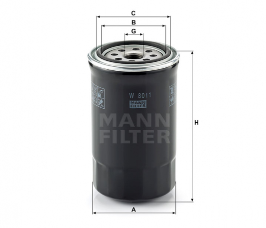 Фильтр масляный Mann W8011